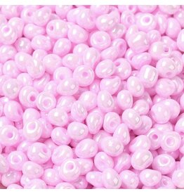 108  4x3mm  Fringe Bead 10g  Opaque Pink Lustre