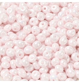 105 4x3mm  Fringe Bead 10g  Opaque Light Pink Lustre