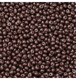 808  4x3mm  Fringe Bead 10g  Opaque Coffee Pearl Matte