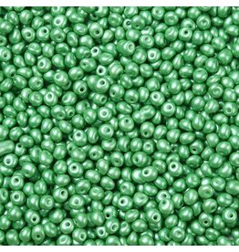 815  4x3mm  Fringe Bead 10g  Opaque Green Pearl Matte