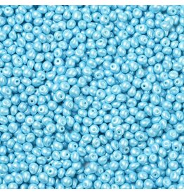 813  4x3mm  Fringe Bead 10g  Opaque Sky Blue Pearl Matte