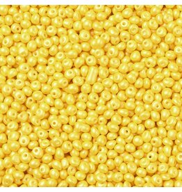 817  4x3mm  Fringe Bead 10g  Opaque Yellow Pearl Matte