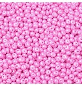 827 4x3mm  Fringe Bead 10g  Opaque Hot Pink Pearl Matte