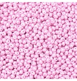 830 4x3mm  Fringe Bead 10g  Opaque Light Pink Pearl Matte