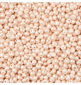 824 4x3mm  Fringe Bead 10g  Opaque Light Peach Pearl Matte