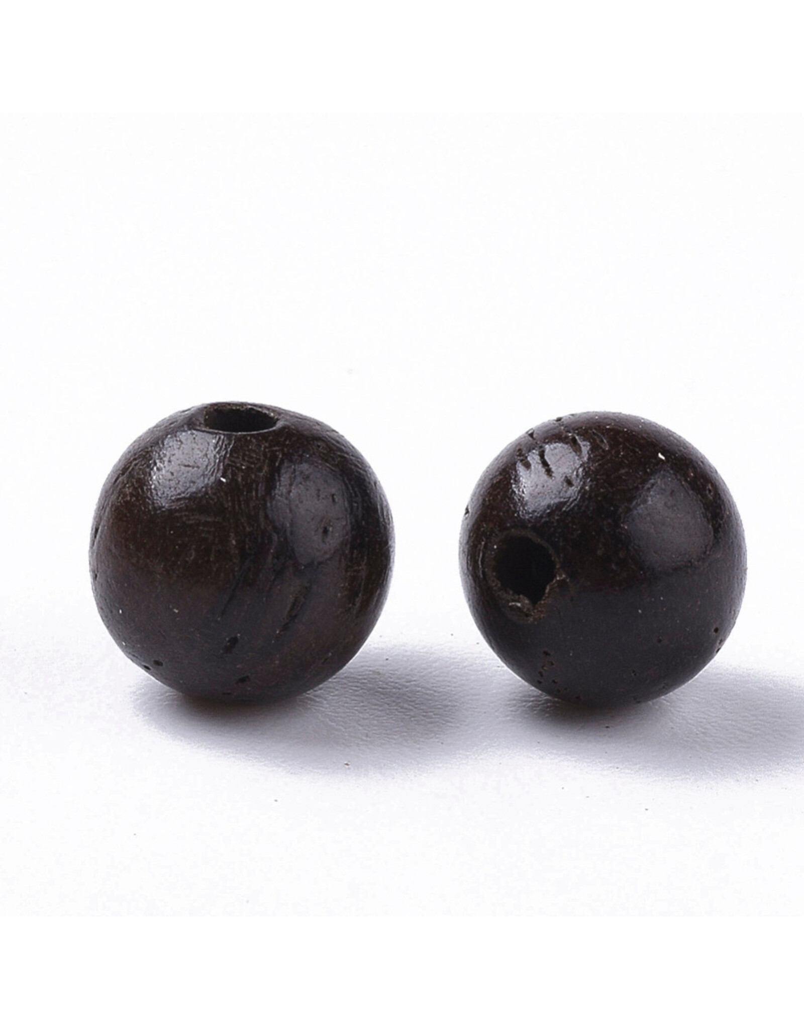 6mm Wood Black  x100