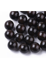 12mm Wood Black  x25