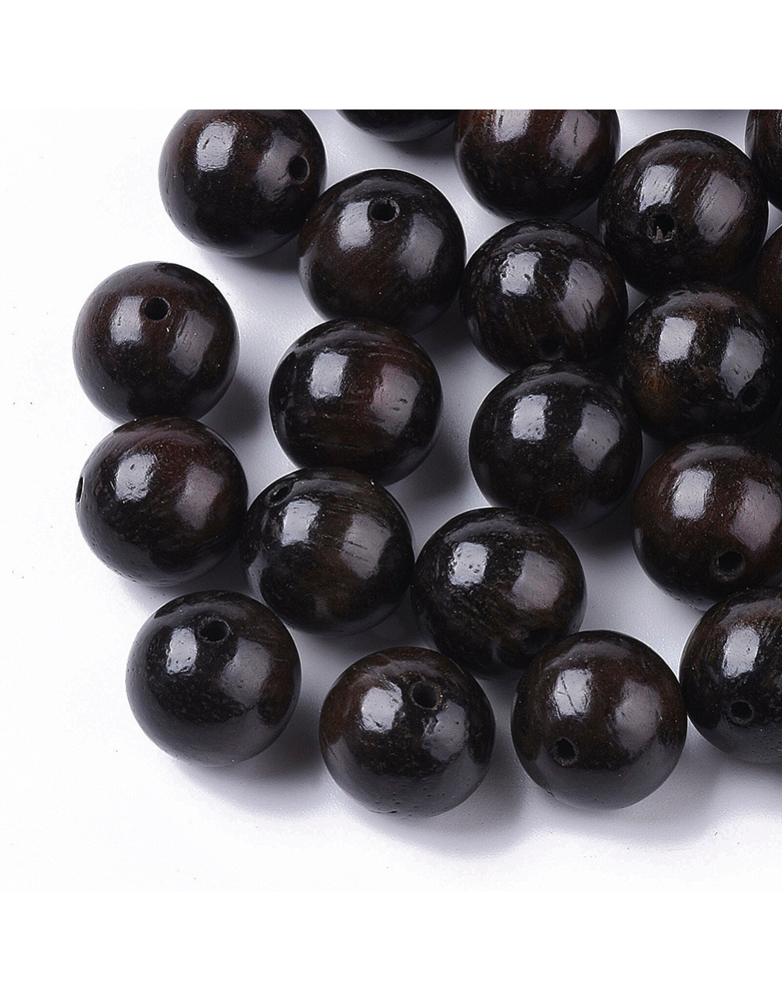 12mm Wood Black  x25