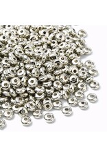 4mm Rondelle Spacer Bead  Platinum   x100 NF