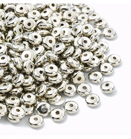5mm Rondelle Spacer Bead  Platinum   x100 NF