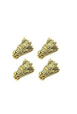 Dragon Head End Cap Cone   17x11mm Antique Gold  x4  NF