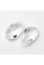 38x22mm Drop Clear  x2