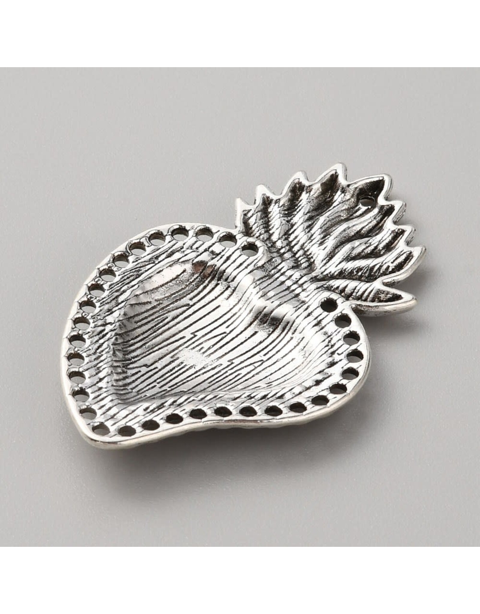 Sacred Heart 47x29 Antique Silver Black NF