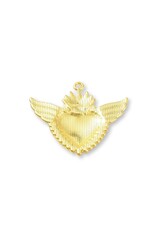 Sacred Heart 36x40mm Gold Red  x1  NF