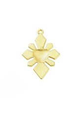 Sacred Heart 40x26mm Gold Red  x1  NF
