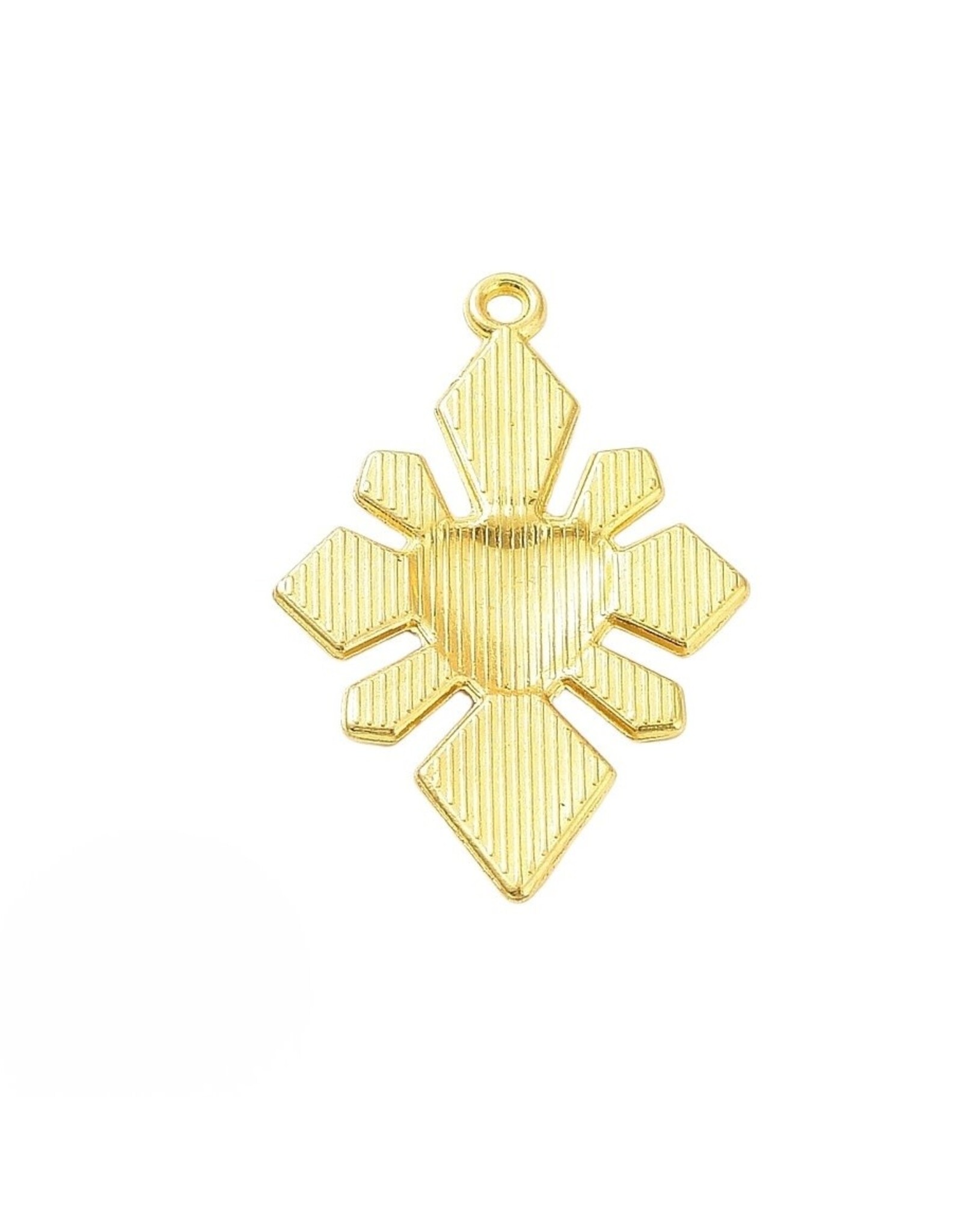 Sacred Heart 40x26mm Gold Red  x1  NF