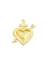 Sacred Heart 39mm Gold Red  x1  NF