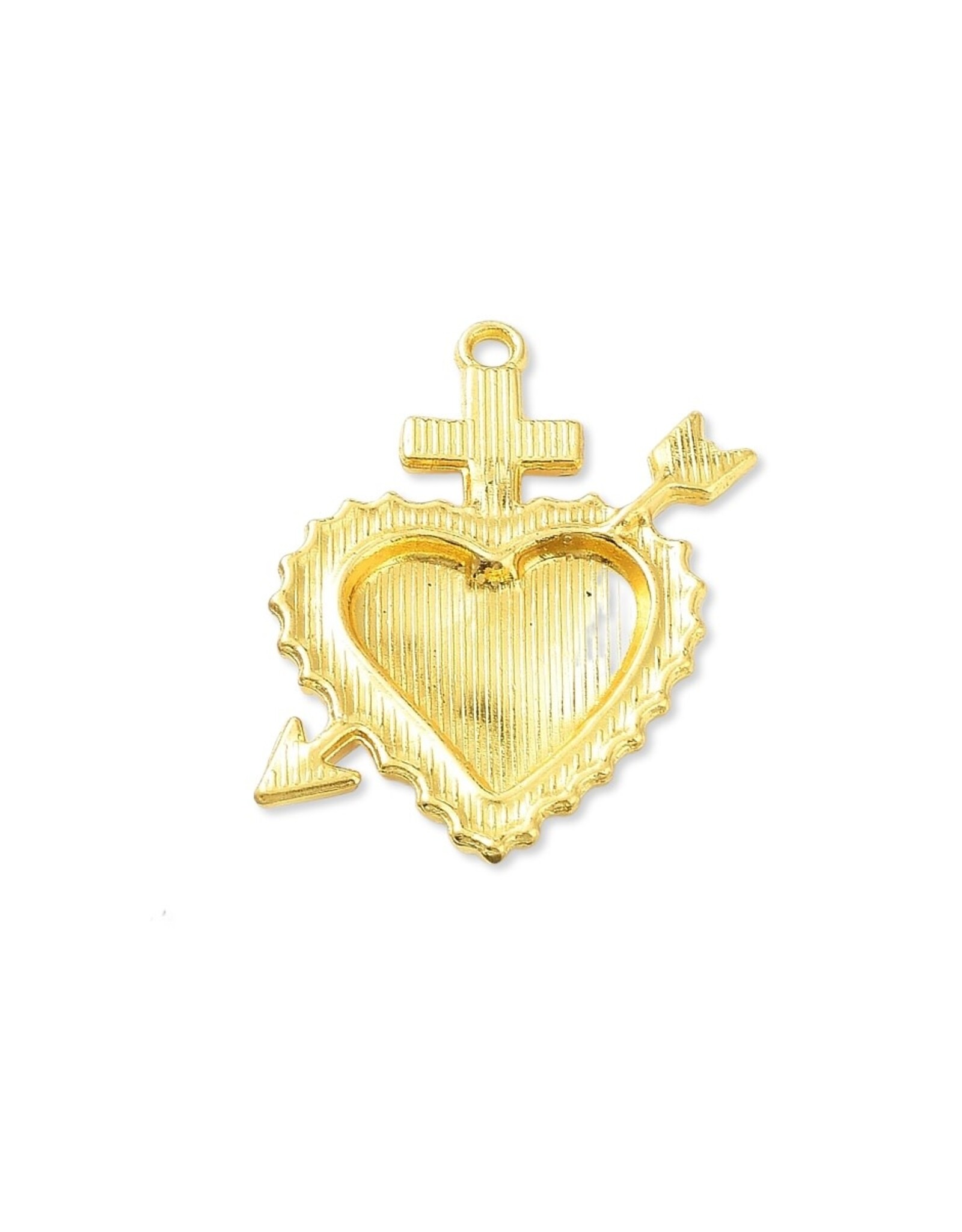 Sacred Heart 39mm Gold Red  x1  NF