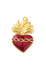 Sacred Heart 37mm Gold Red  x1  NF