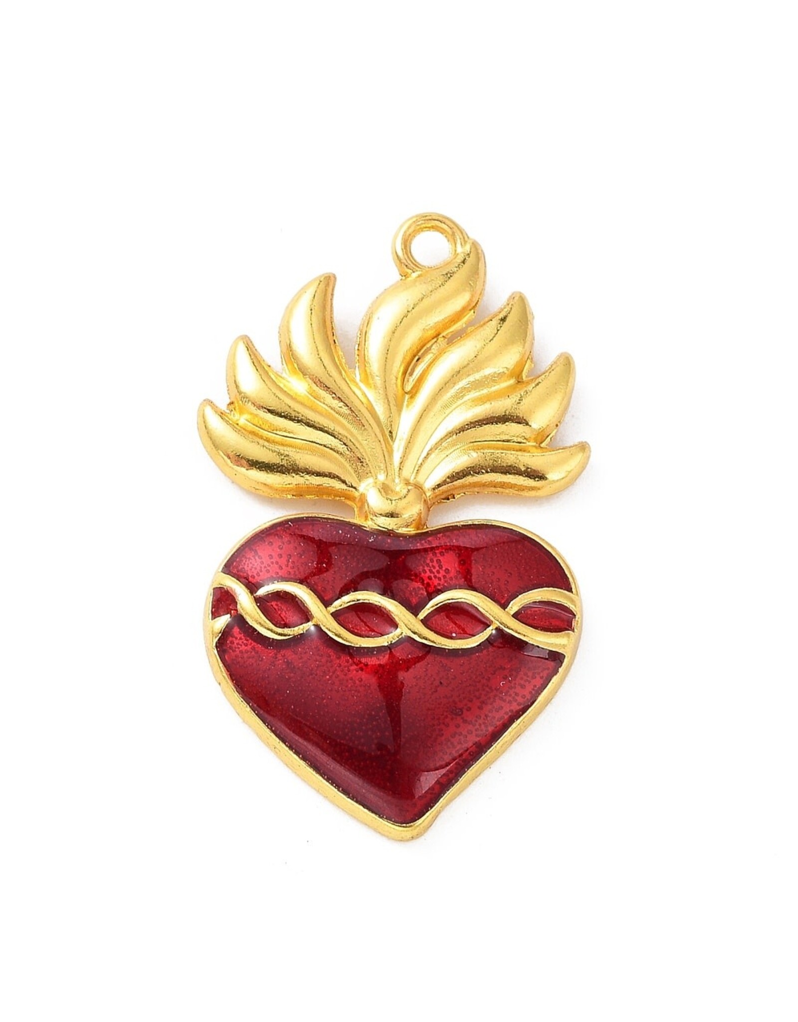 Sacred Heart 37mm Gold Red  x1  NF
