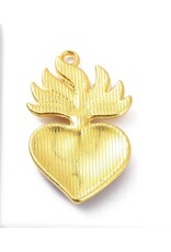 Sacred Heart 37mm Gold Red  x1  NF