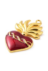 Sacred Heart 37mm Gold Red  x1  NF