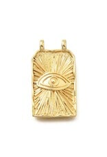 Eye  24x14mm Brass  Gold  x1  NF