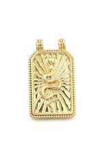 Snake  26x15mm Brass  Gold  x1  NF