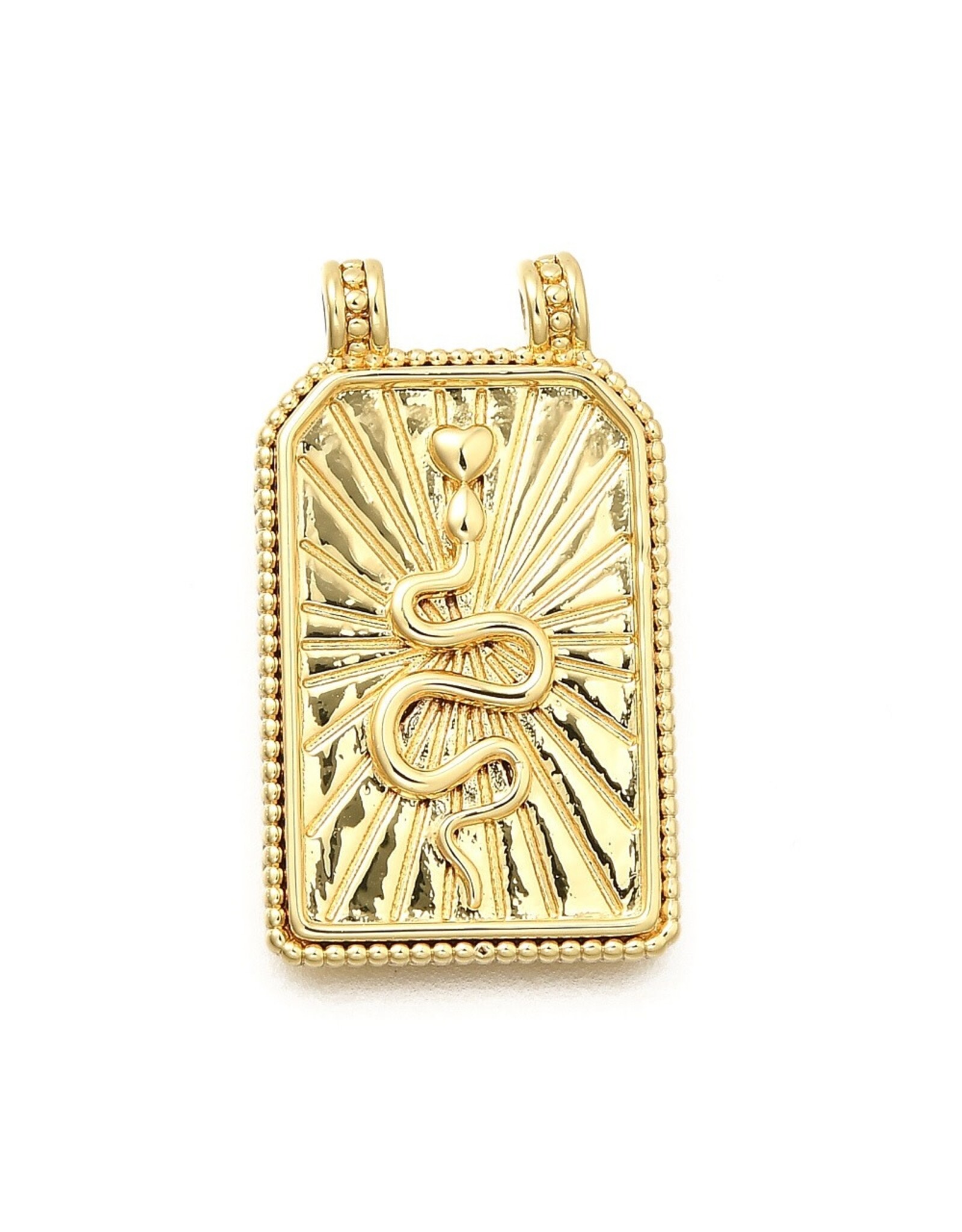 Snake  26x15mm Brass  Gold  x1  NF