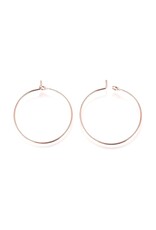 Earring Hoops 25mm Rose Gold Colour NF