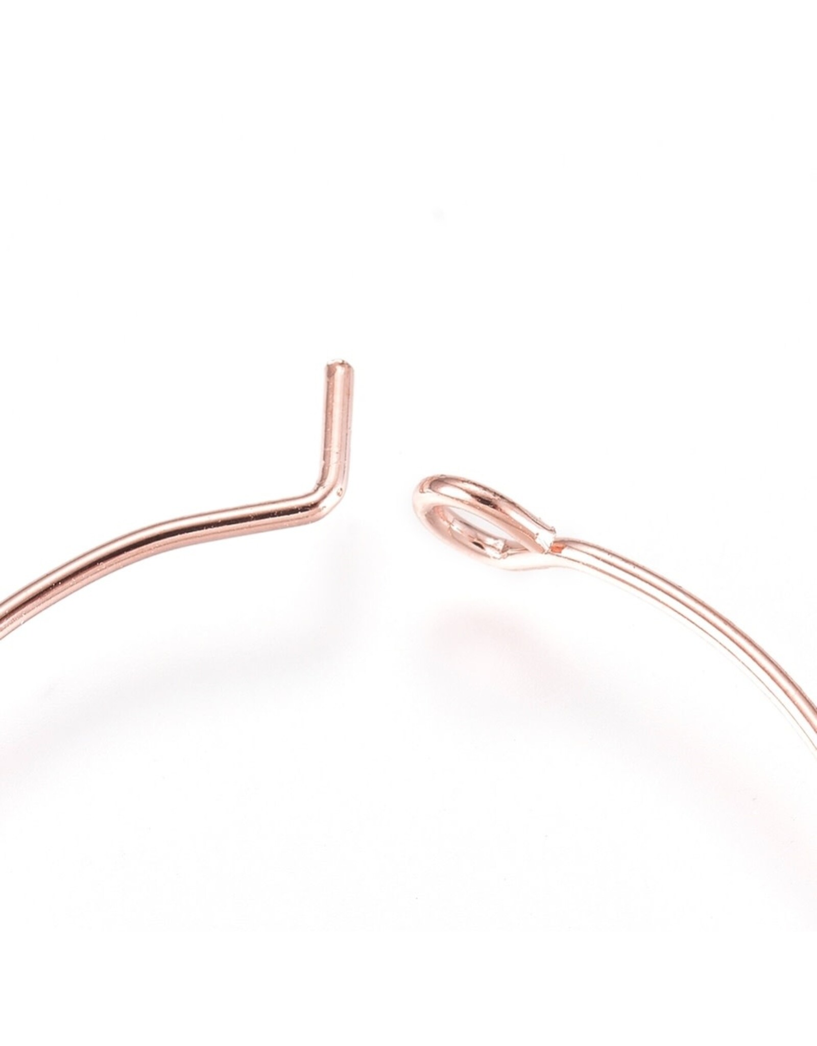 Earring Hoops 25mm Rose Gold Colour NF
