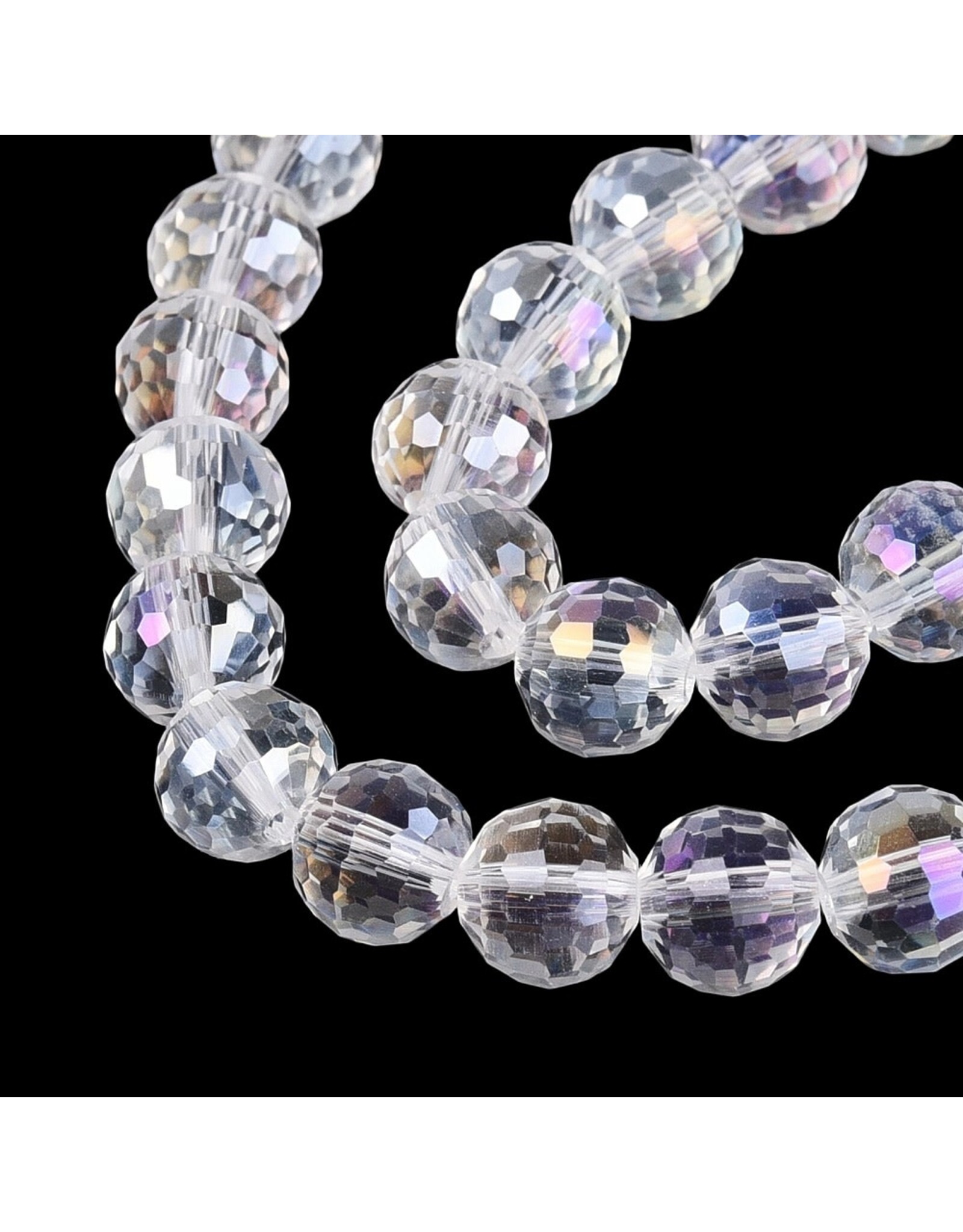 8mm Round Clear AB   x65