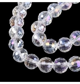 8mm Round Clear AB   x65