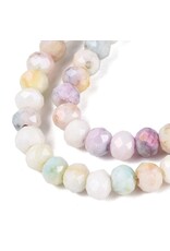 4x3mm Rondelle  Opaque Mixed  Lustre Mix  x105