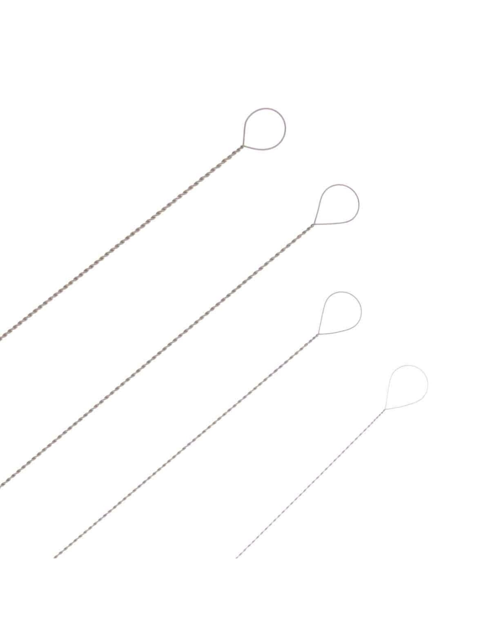 Twisted Beading Needle  Assorted Sizes x4