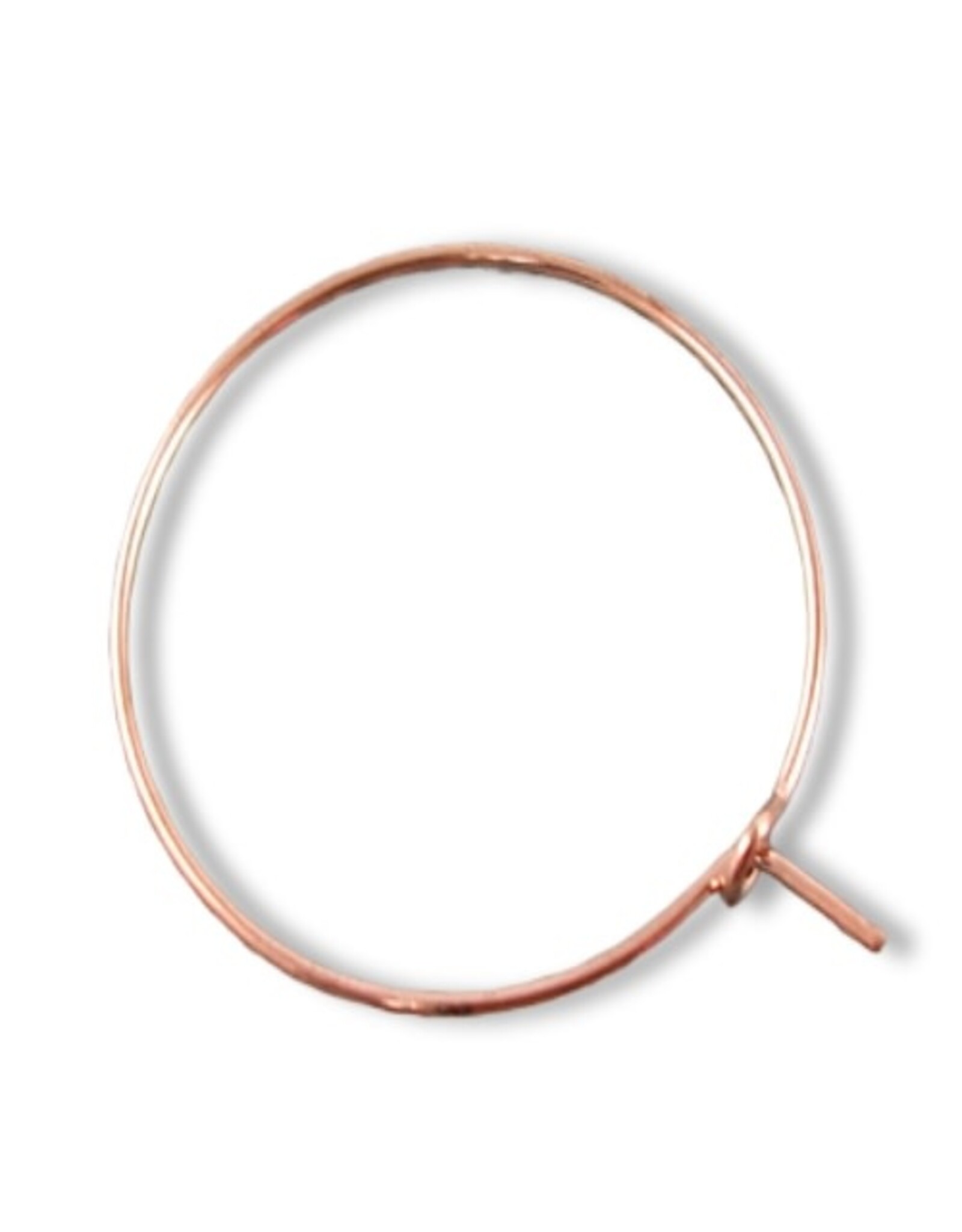 Earring Hoops 30mm Surgical Steel Rose Gold Colour   x10  NF