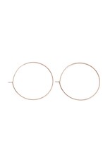 Earring Hoops 40mm Surgical Steel Rose Gold Colour   x10  NF