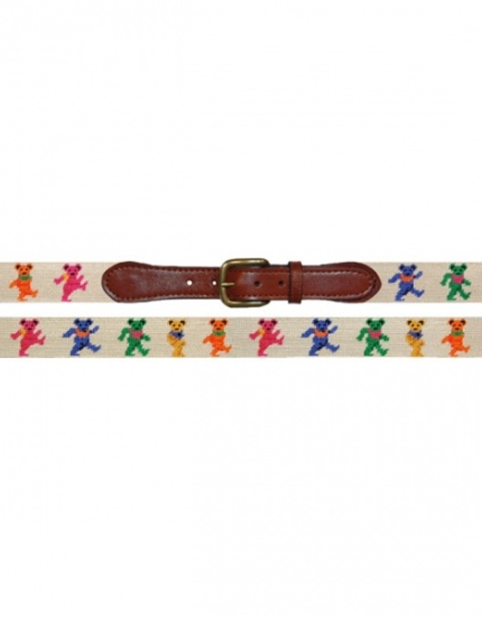 Smathers and Branson Dancing Bears Needlepoint Belt REDIX