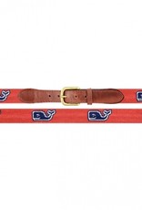 Smathers and Branson Vineyard Vines Classic Whale Needlepoint Belt