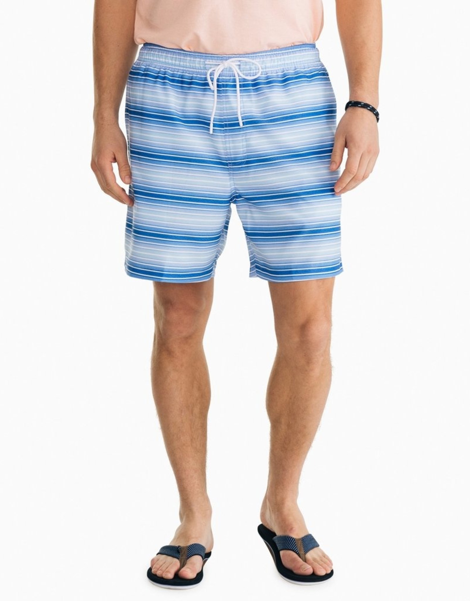 Southern Tide Gradient Stripe Swim Trunk