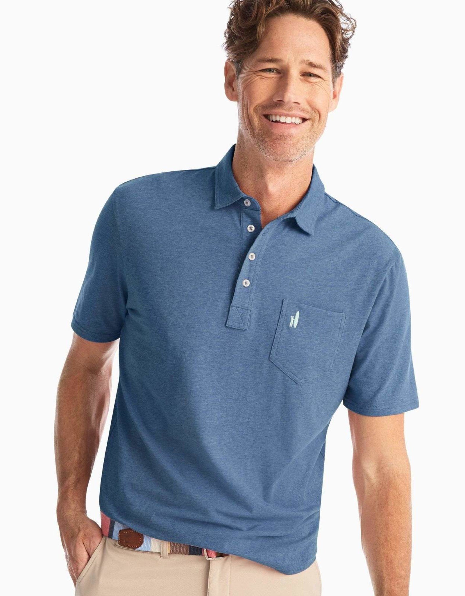 johnnie-O Heathered Original Polo