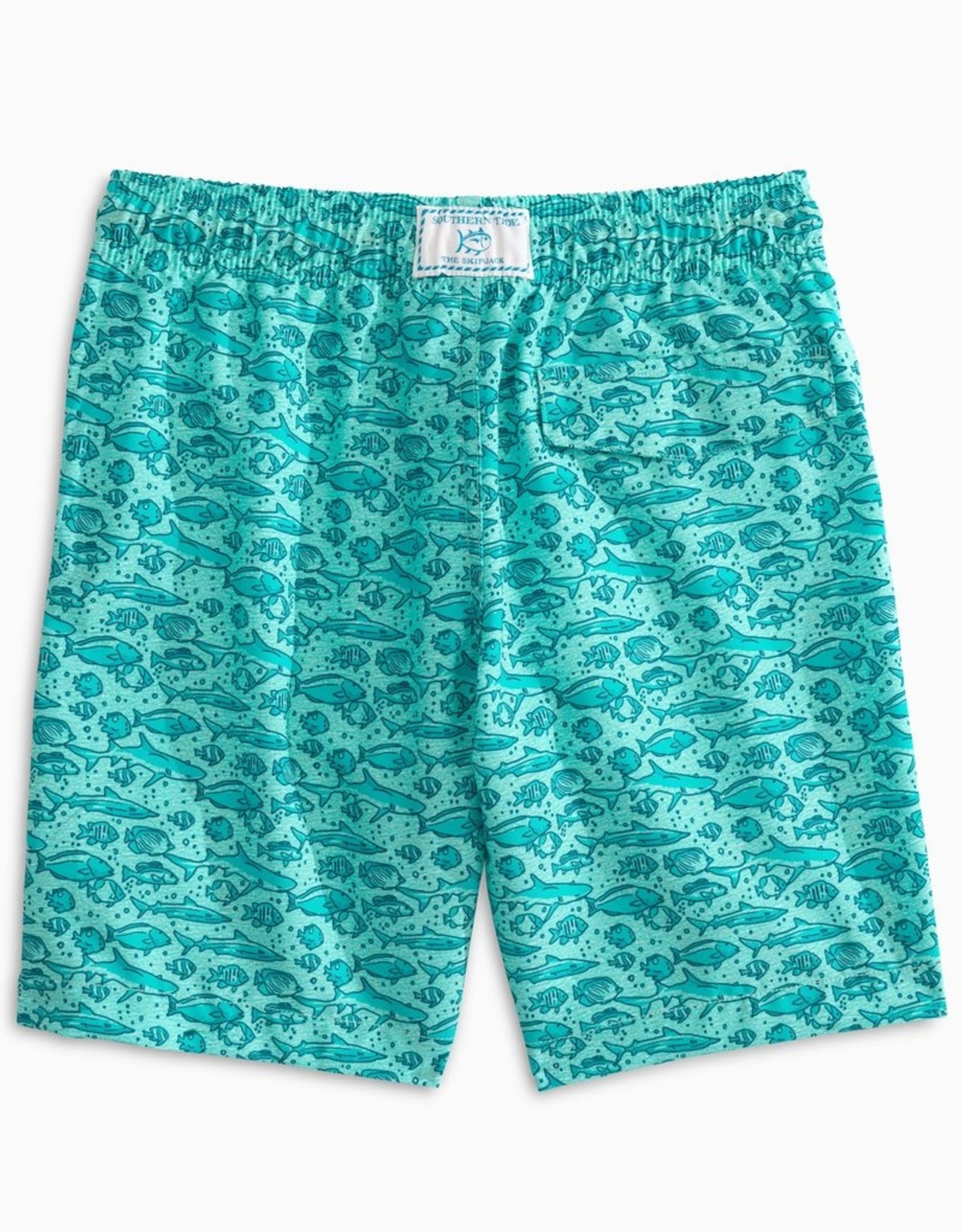 Southern Tide Youth School Of Fish Swim Trunk