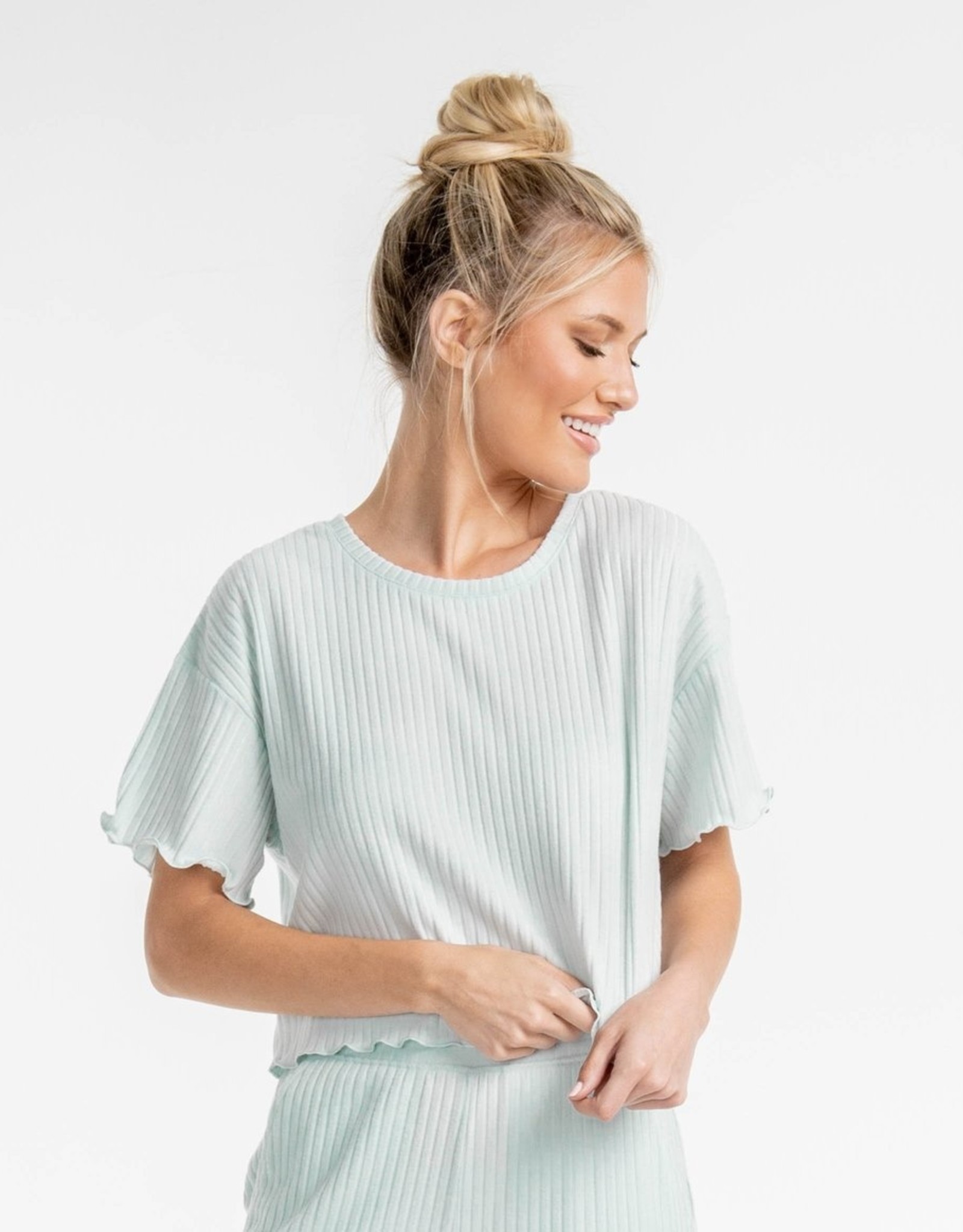 Southern Shirt Ribbed Sincerely Soft Lounge Top