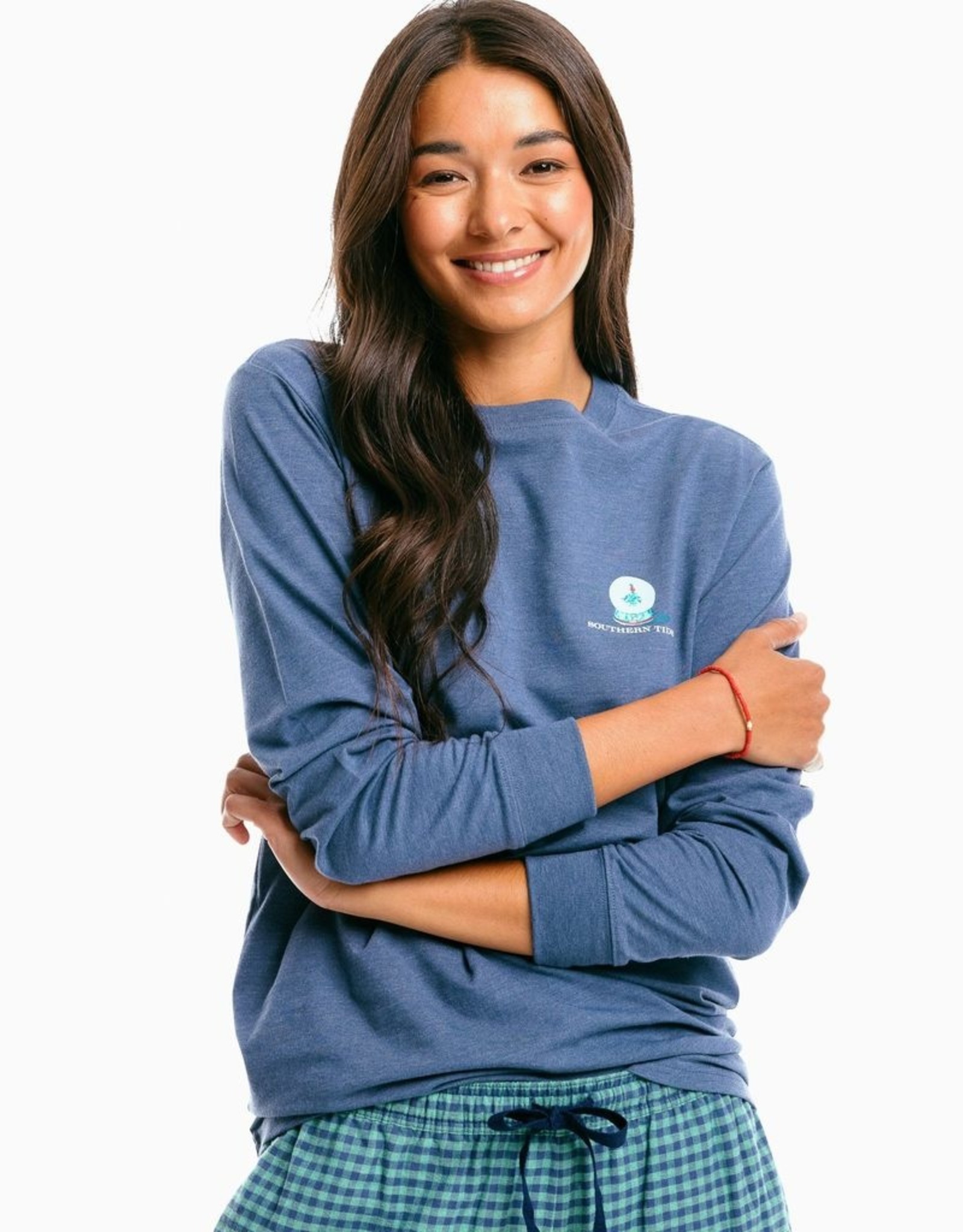 Southern Tide Catching Snow Long Sleeve Tee