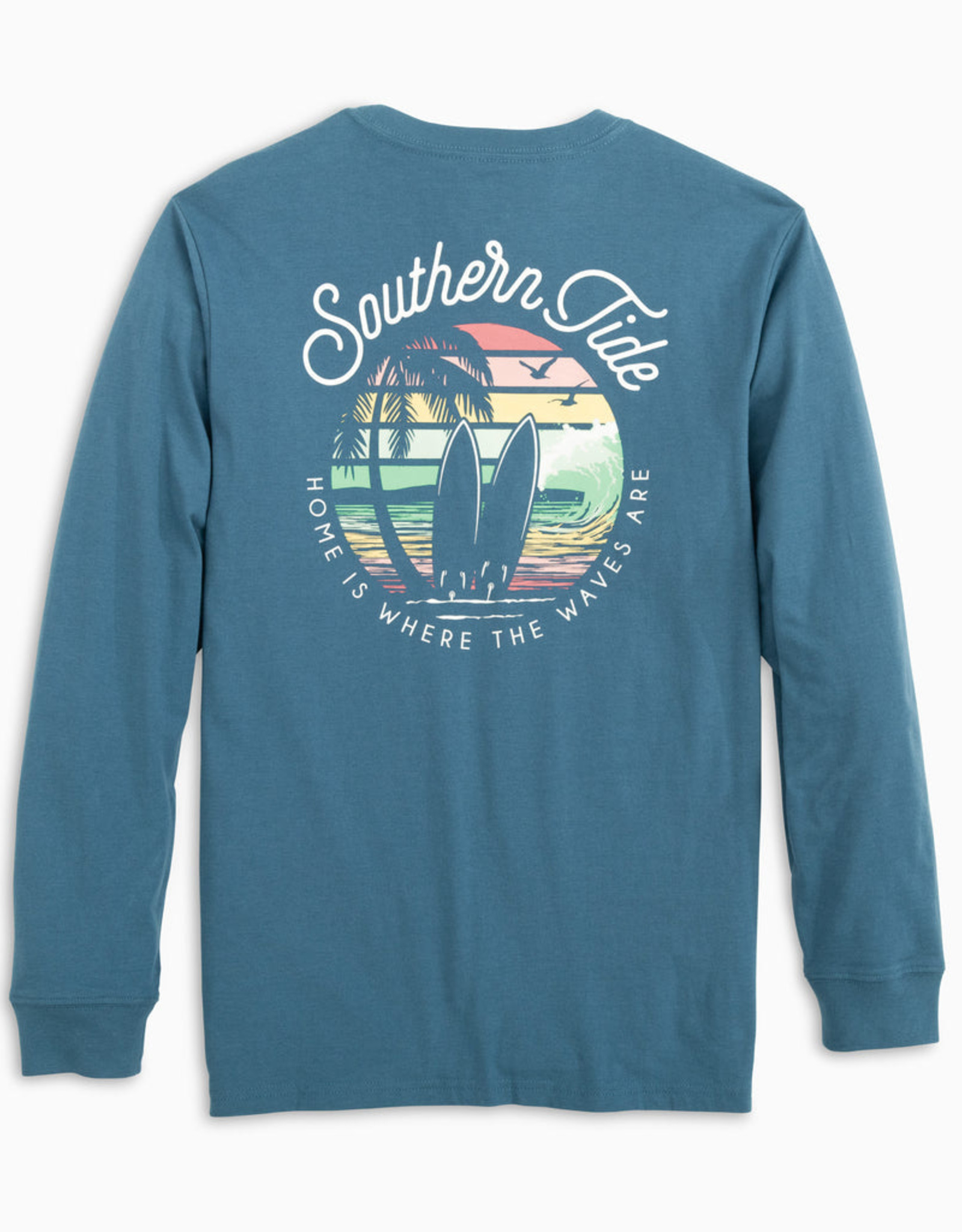 Southern Tide LS Where the Waves Are Tee - REDIX