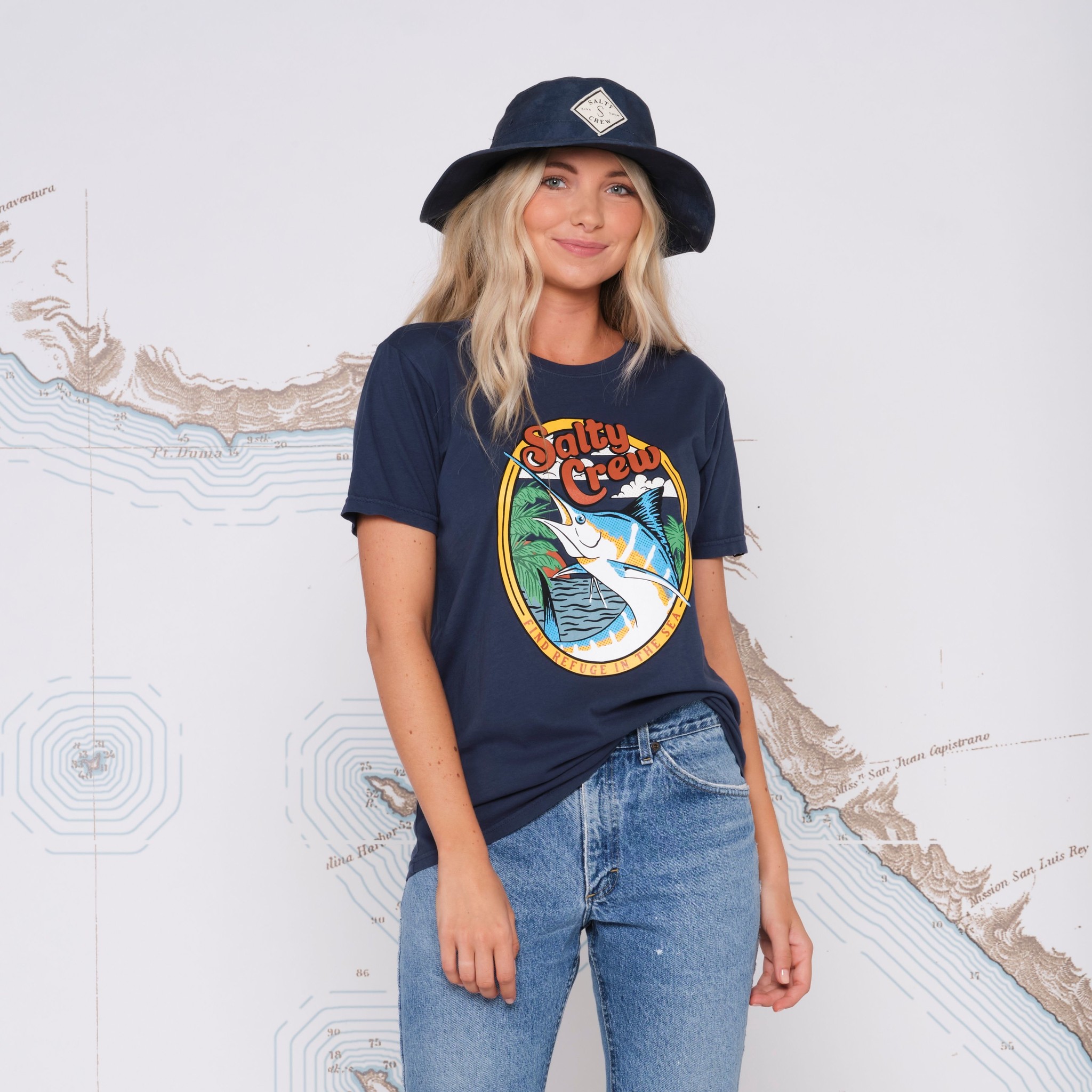 Southern Salt Reel Salty - Boyfriend Fit Tee – Southern Salt Coastal Apparel