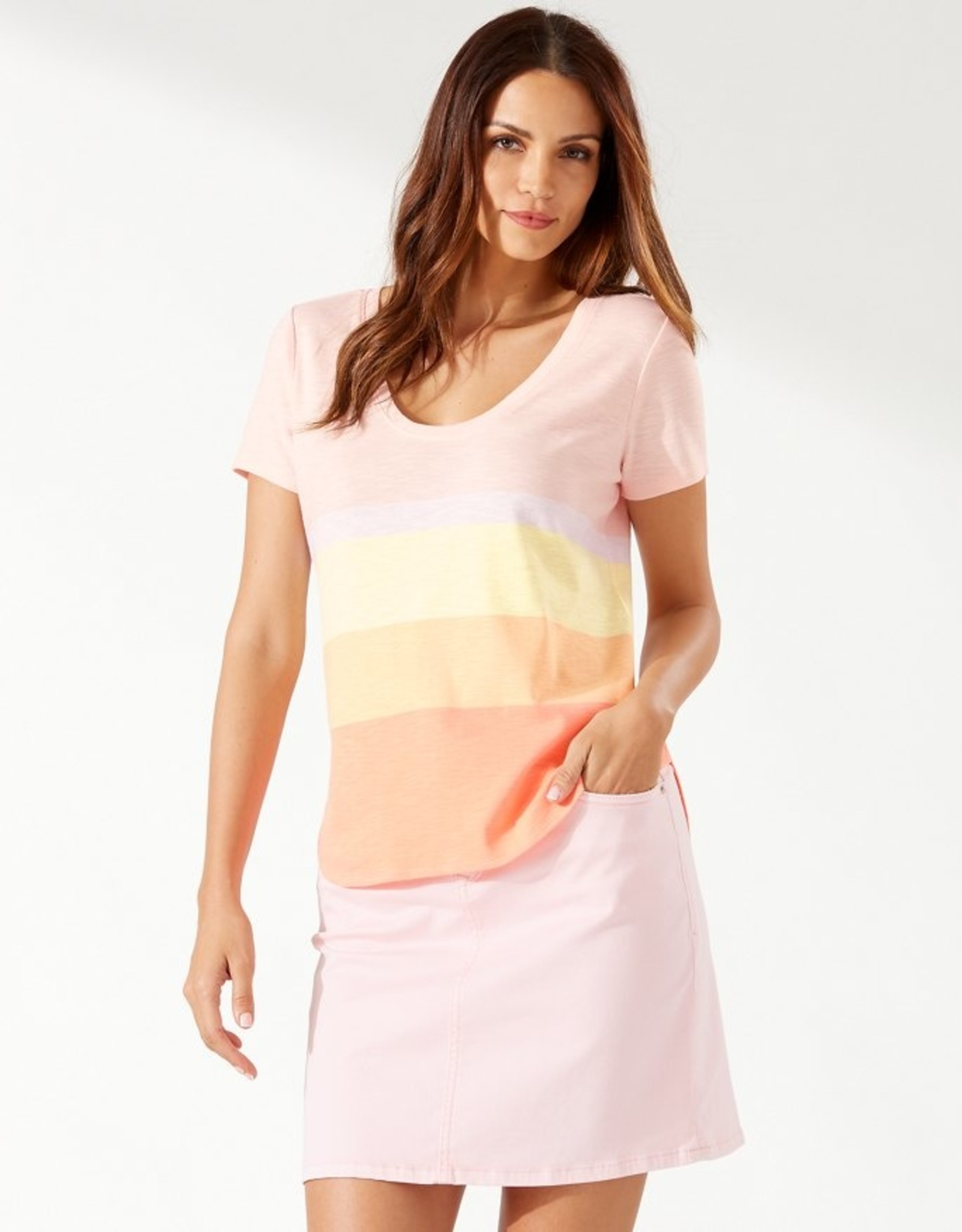 Tommy Bahama Sunset Stripe Tee