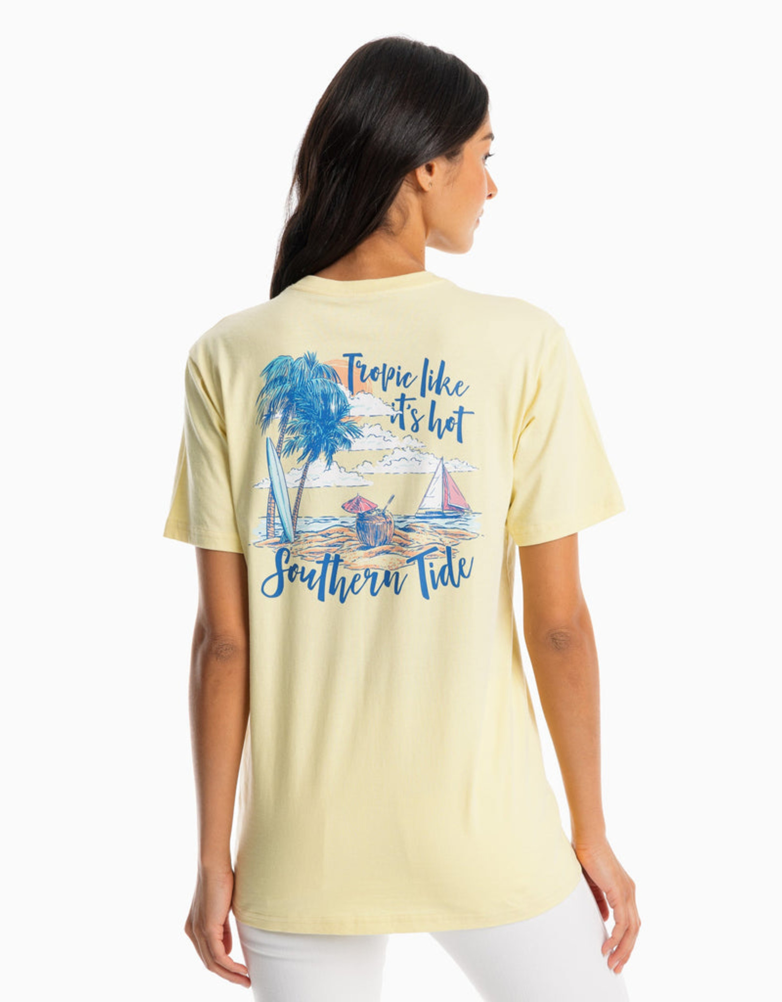 Southern Tide Tropic Like Its Hot Tee