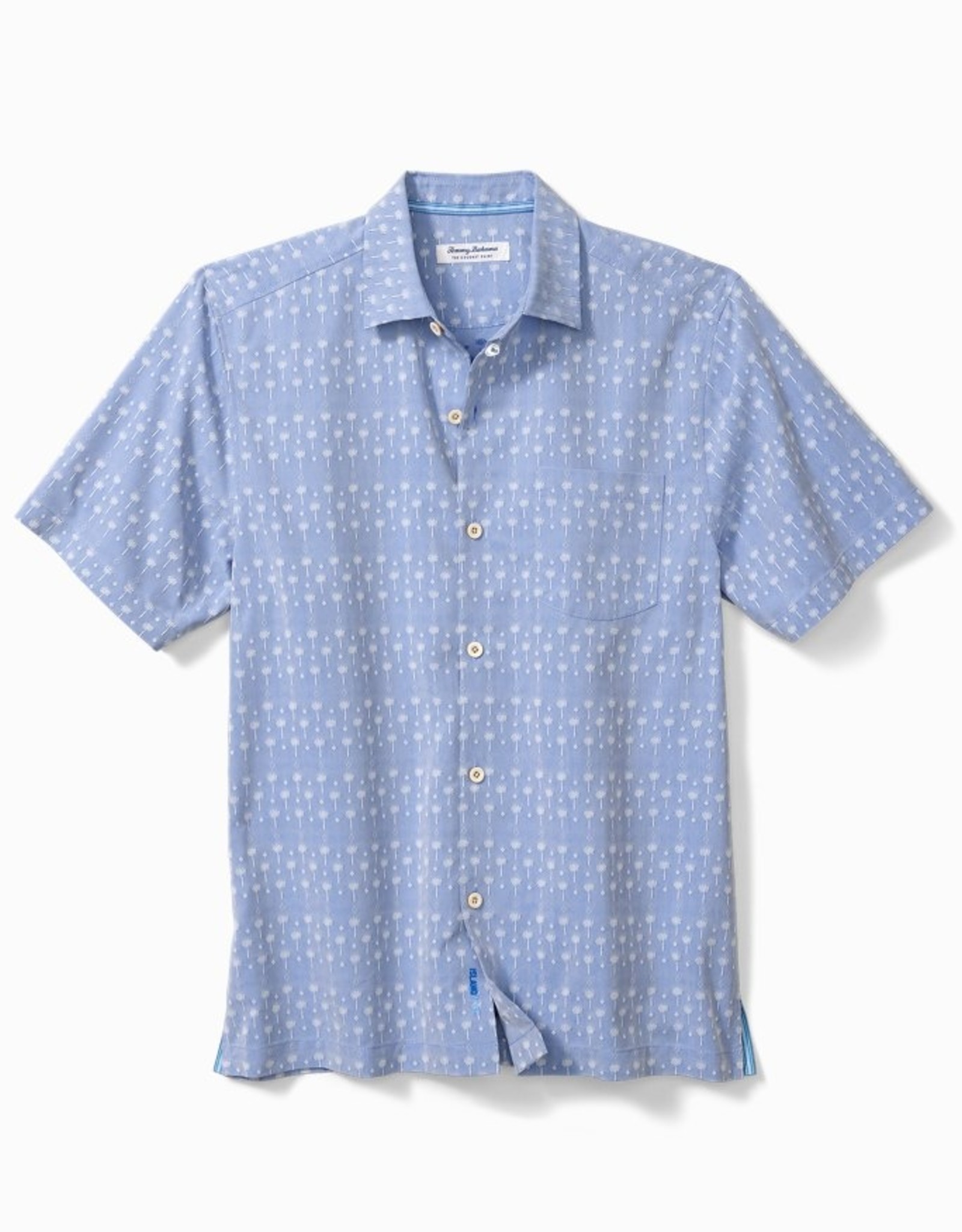 Men's Tommy Bahama Gray North Carolina Tar Heels Coconut Point Frondly Fan  Camp IslandZone Button-Up Shirt