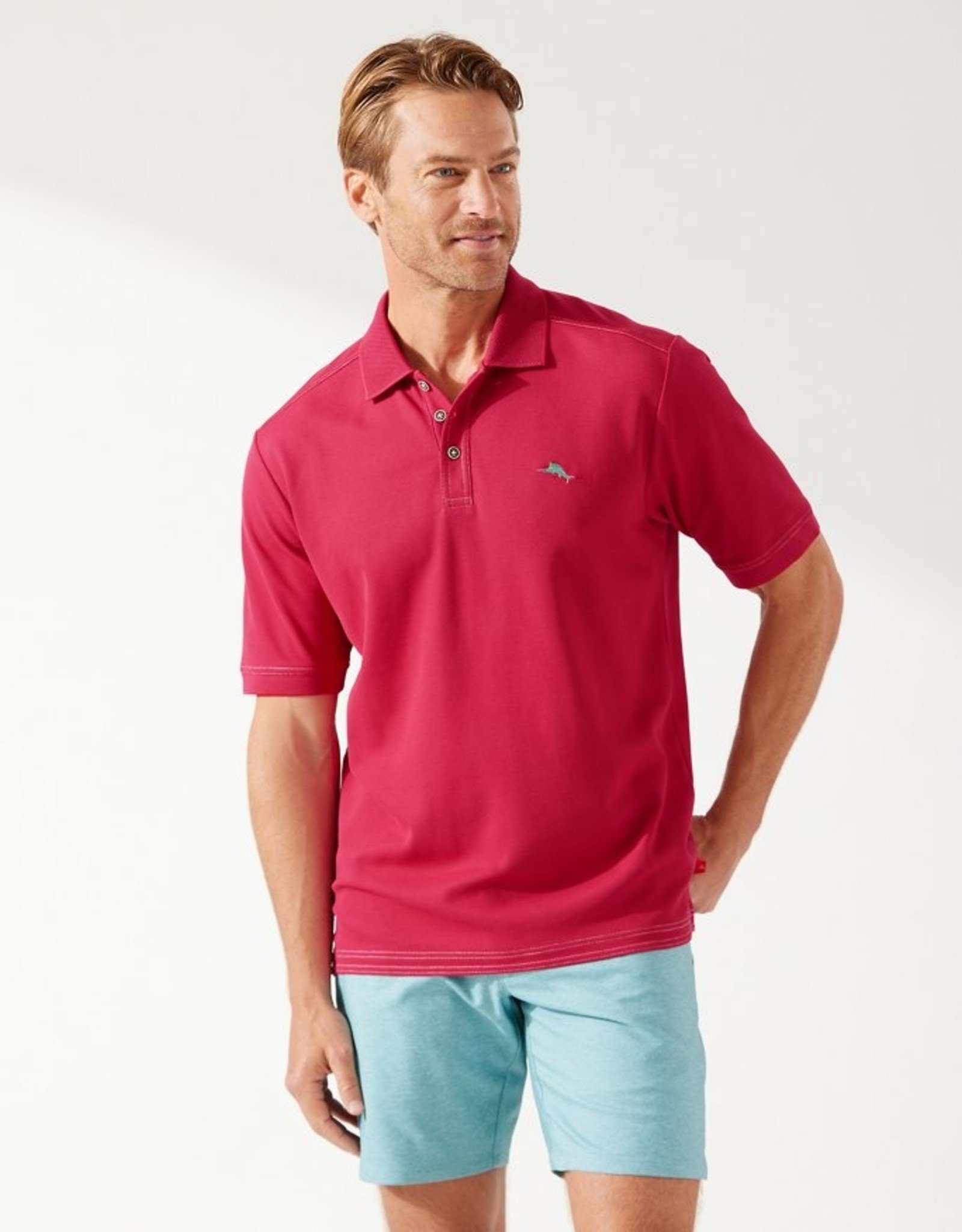 Washington Nationals Tommy Bahama Emfielder 2.0 Polo - Red